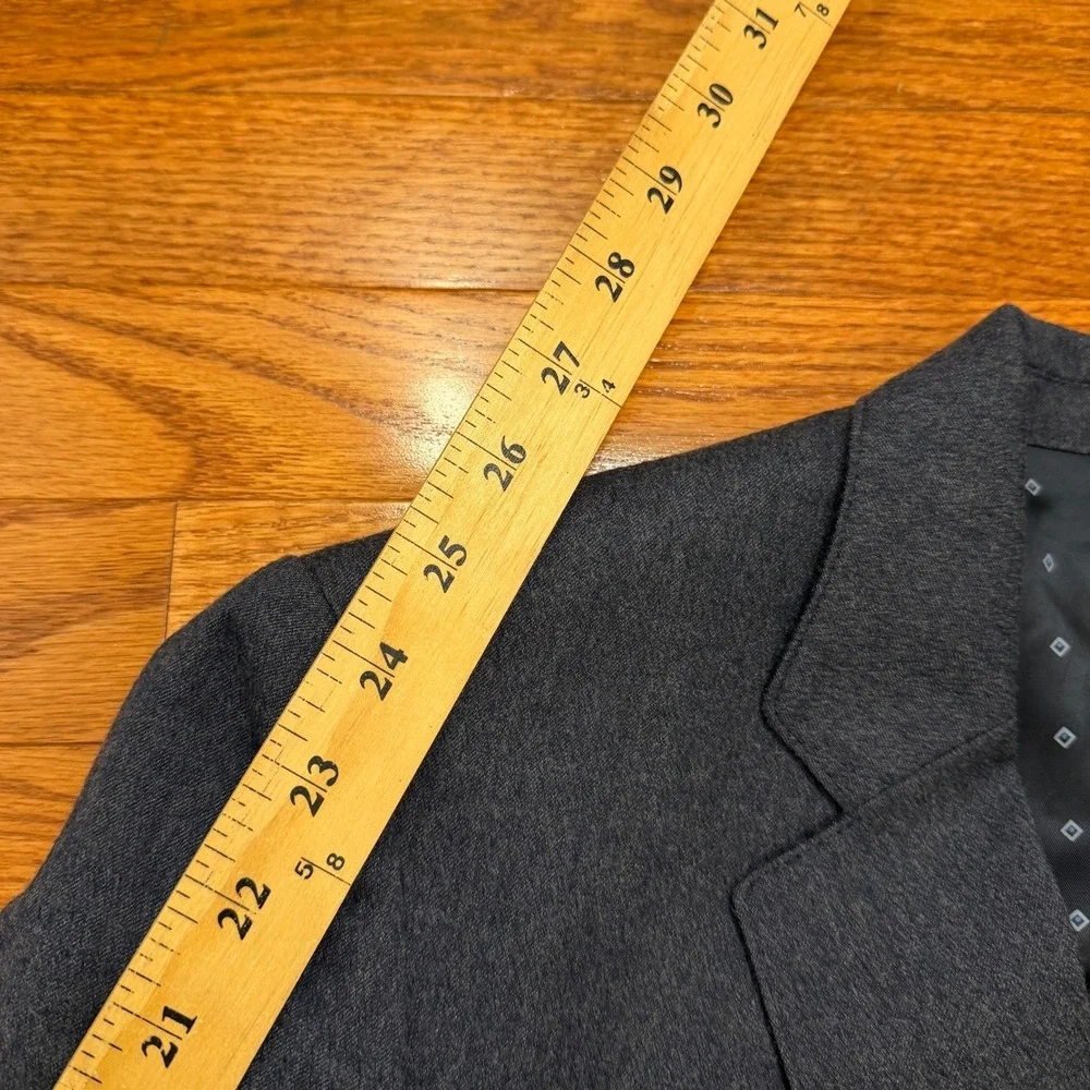 Bonobos Marzotto Italian Wool Blazer Jacket Mens 38R Blue Stretch Slim Fit